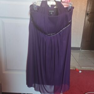 Enfocus Studio Deep Purple Backless Dress